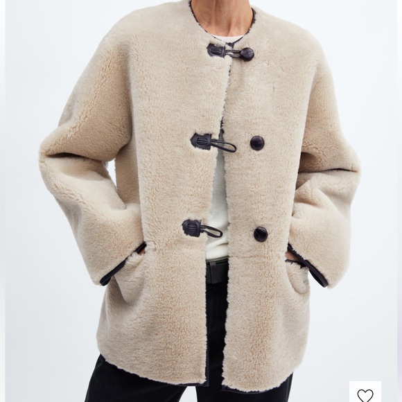 Mango Black fur Jacket - Picture 1 of 3